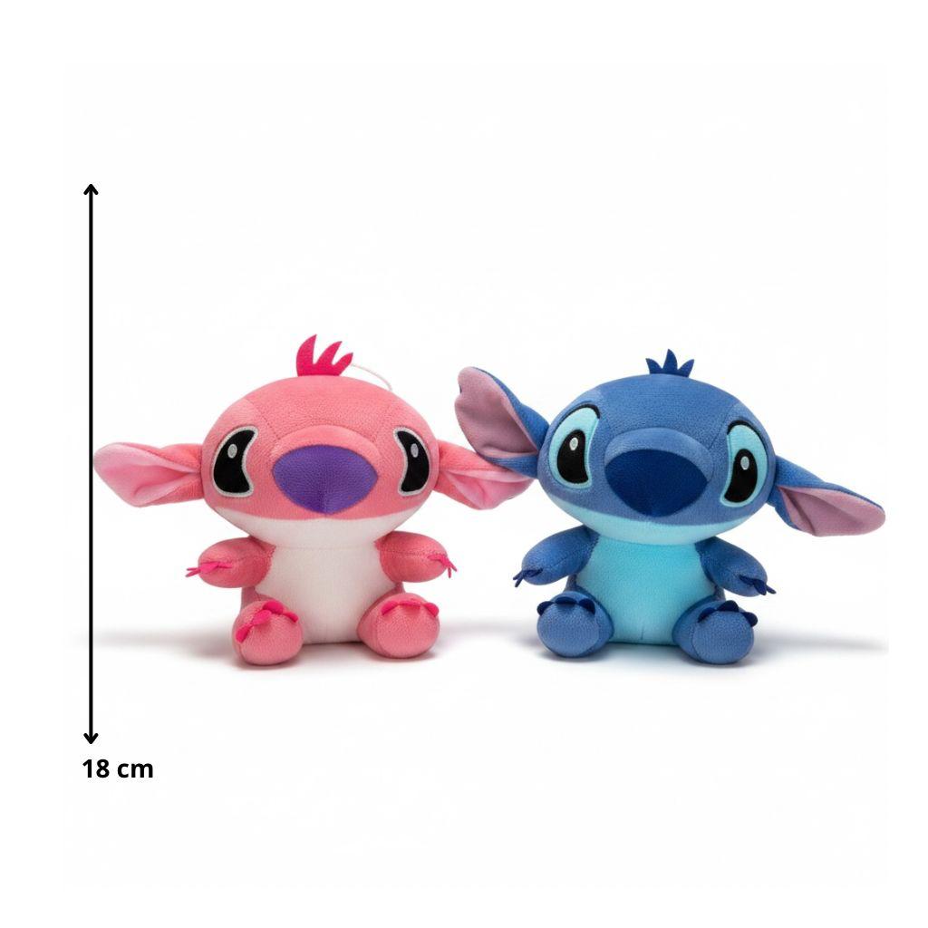 PELUCHE DE ANGELA Y STICH 18CM REF.2664