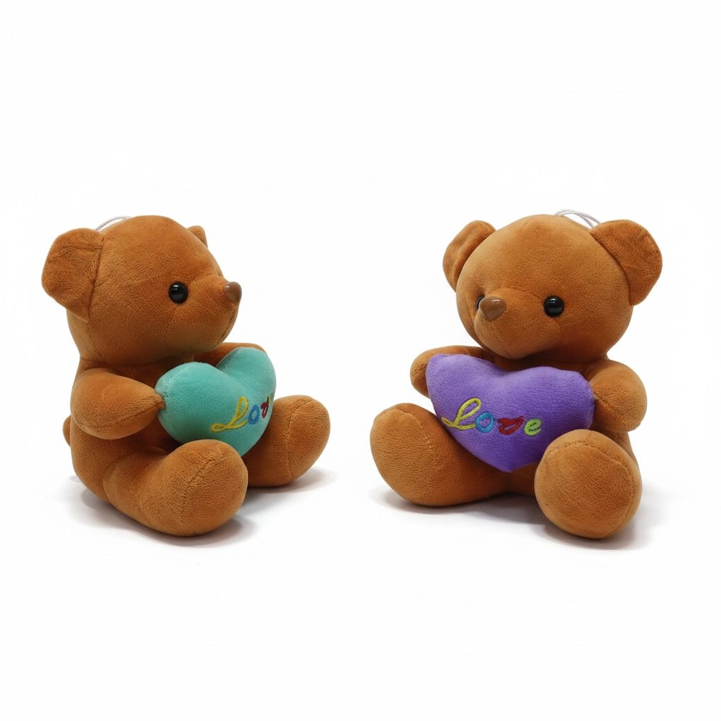 PELUCHES DE OSOS VARIEDAD EN COLORES 18cm REF.2217