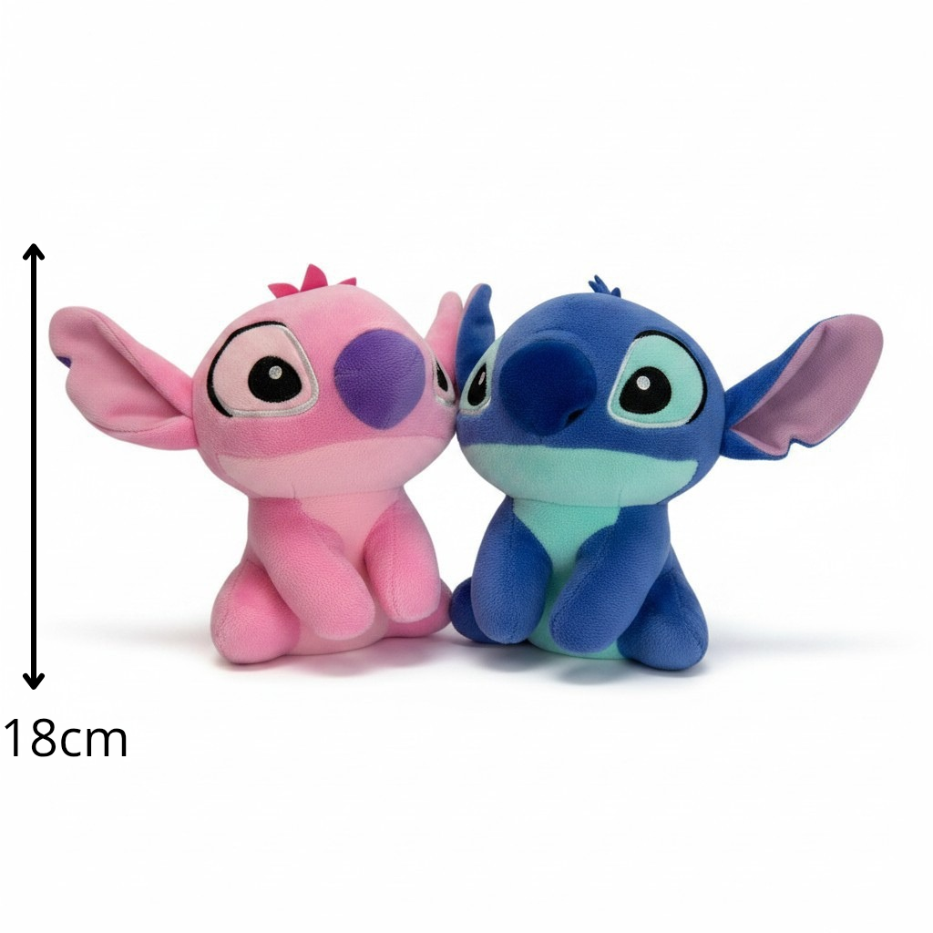 PELUCHE DE ANGELA Y STICH 18cm REF.1992