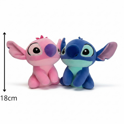 PELUCHE DE ANGELA Y STICH 18cm REF.1992
