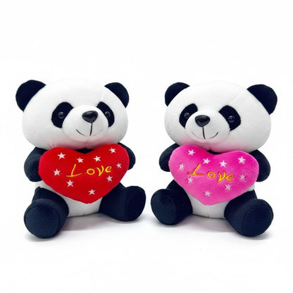 PELUCHE OSO PANDA CON CORAZON 18CM REF.2673