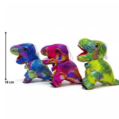 PELUCHE DE DINOSAURIO TORNASOL 18CM REF.2665