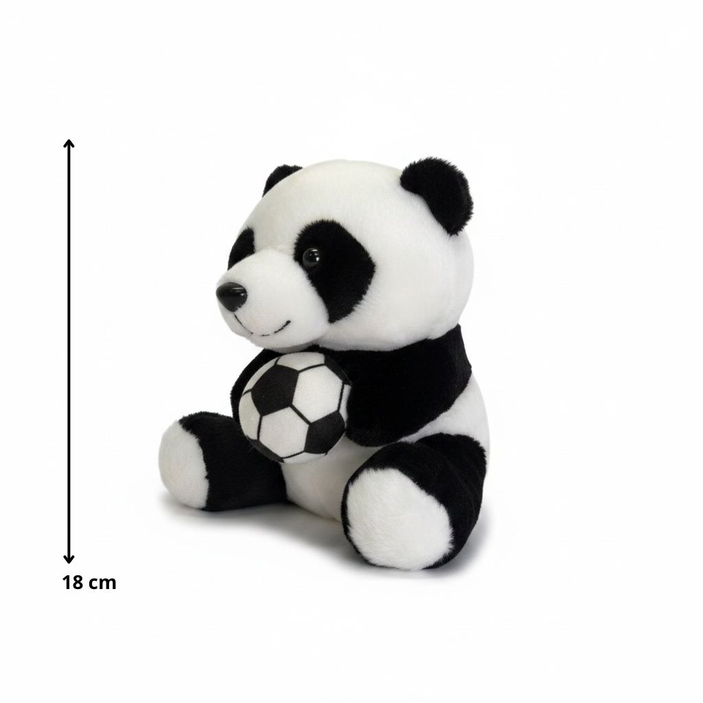 PELUCHE OSO PANDA CON PELOTA 18CM REF.2659