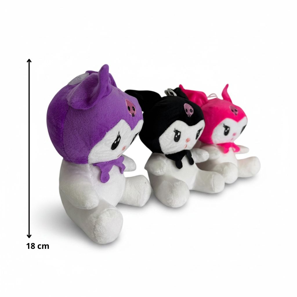 PELUCHES DE KUROMI VARIOS COLORES 18CM REF.2689