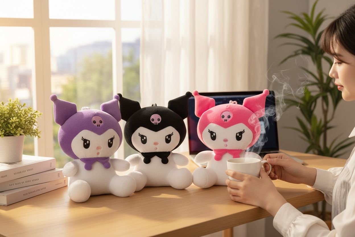 PELUCHES DE KUROMI VARIOS COLORES 18CM REF.2689