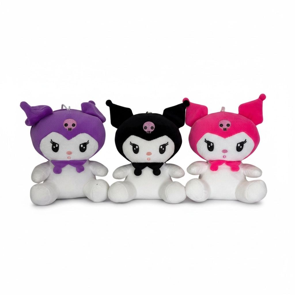 PELUCHES DE KUROMI VARIOS COLORES 18CM REF.2689