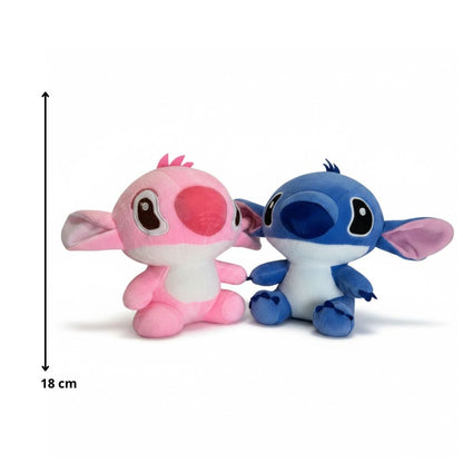 PELUCHE DE ANGELA Y STICH 18CM REF.2675