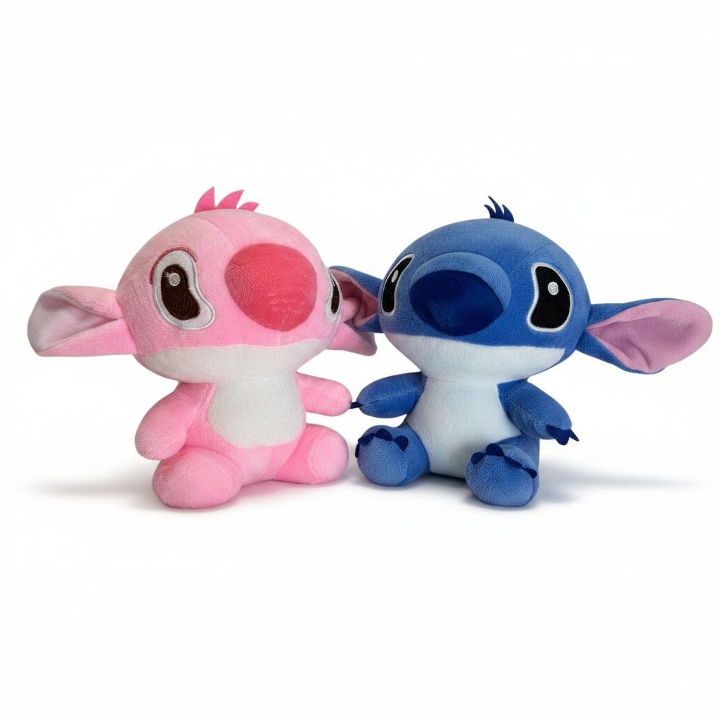 PELUCHE DE ANGELA Y STICH 18CM REF.2675