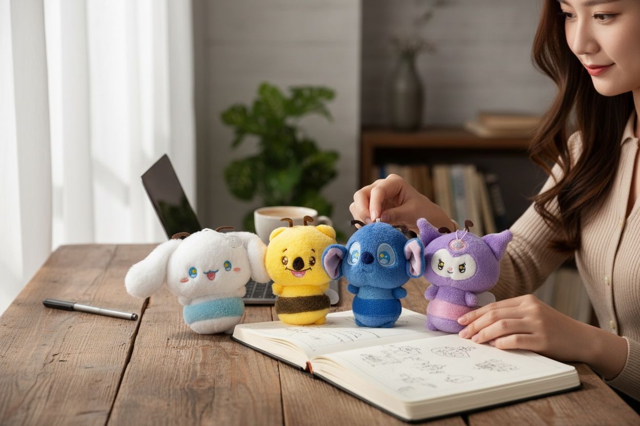PELUCHE DE AVEJITAS SANRIO 18CM REF.2666