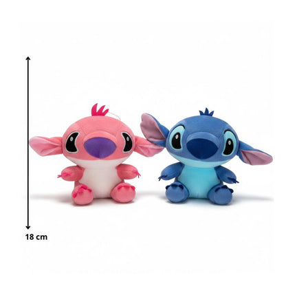 PELUCHE DE ANGELA Y STICH 18CM REF.2664