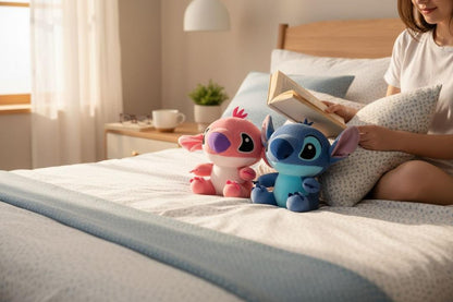 PELUCHE DE ANGELA Y STICH 18CM REF.2664
