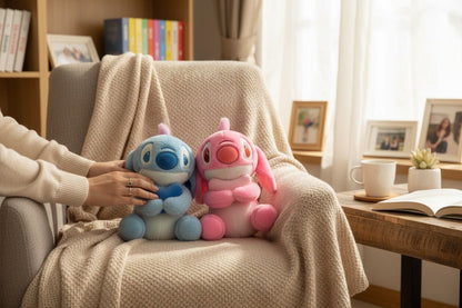 PELUCHE DE STICH Y ANGELA 23CM REF.2716