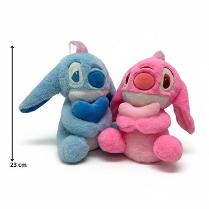 PELUCHE DE STICH Y ANGELA 23CM REF.2716