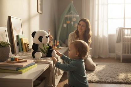 PELUCHE DE OSO PANDA 23CM REF.2710