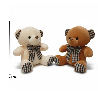 PELUCHE DE OSO DE CUADROS 23cm REF.2719