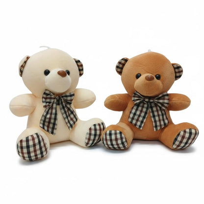 PELUCHE DE OSO DE CUADROS 23cm REF.2719