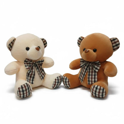 PELUCHE DE OSO DE CUADROS 23cm REF.2719