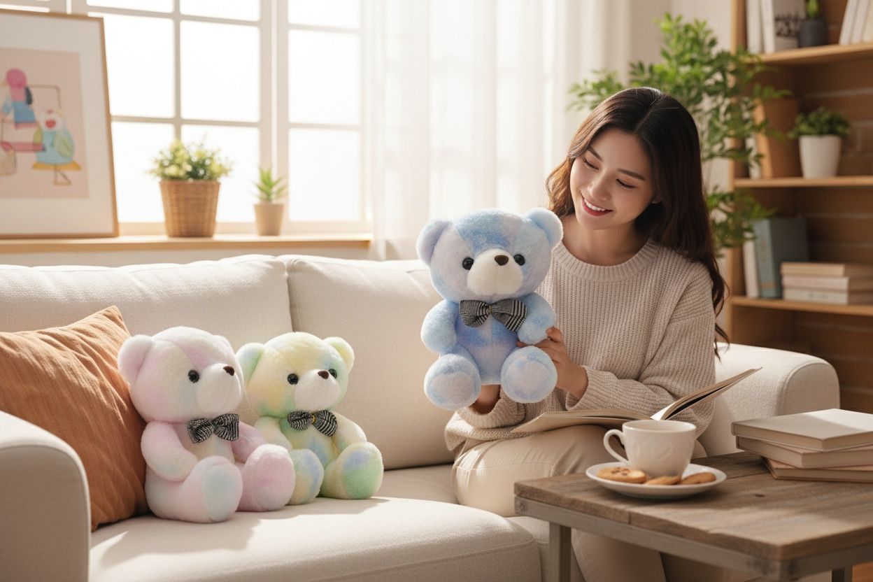 PELUCHE DE OSO DE COLORES REF.2711