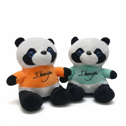 PELUCHE DE OSO PANDA CON CAMISA 23CM REF.2703