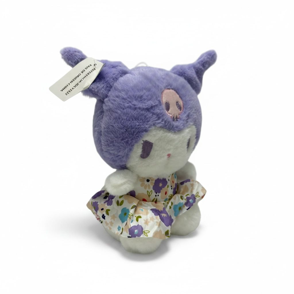 PELUCHE DE KUROMI CON VESTIDO 23CM REF.2122