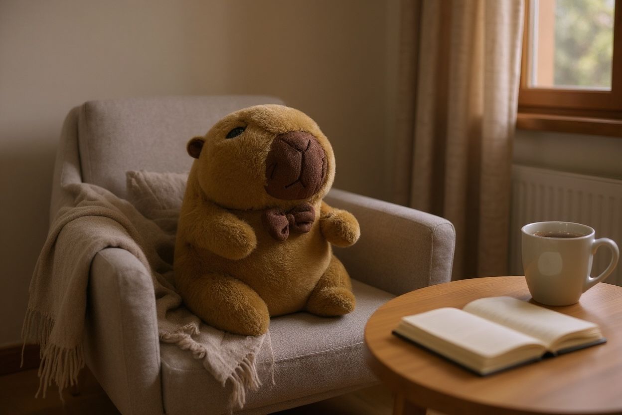 PELUCHE DE CAPIBARA CON CORBATIN 23CM REF.2259