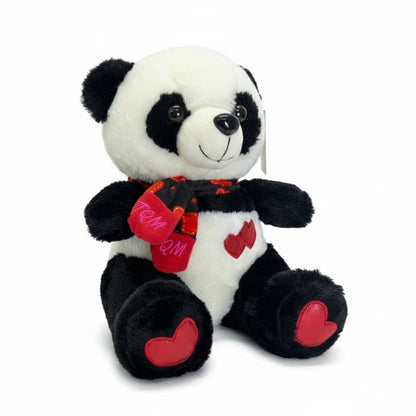 PELUCHE DE OSO PANDA DE CORAZON 25CM REF.2172