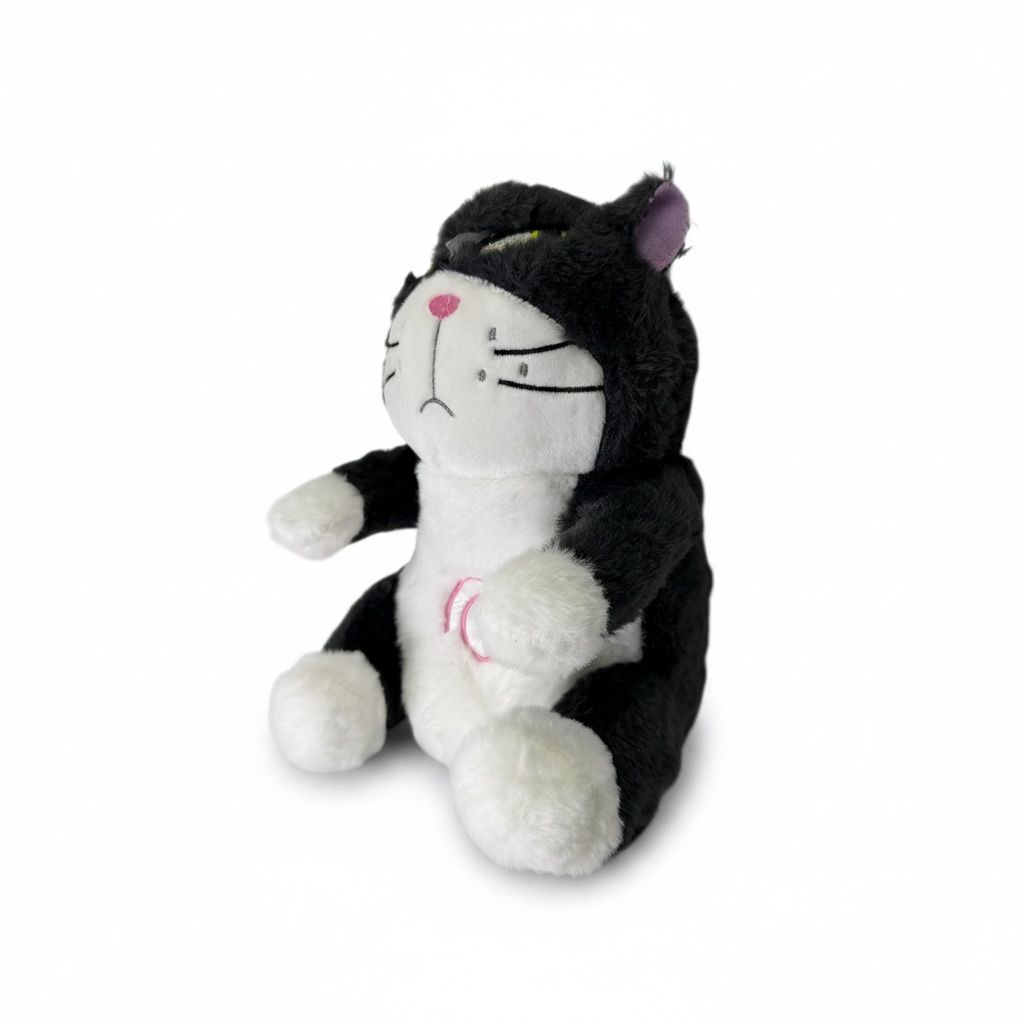 PELUCHE DE GATO LUCIFER QUE RESPIRA PARA LA ANCIEDAD 30CM REF.0904
