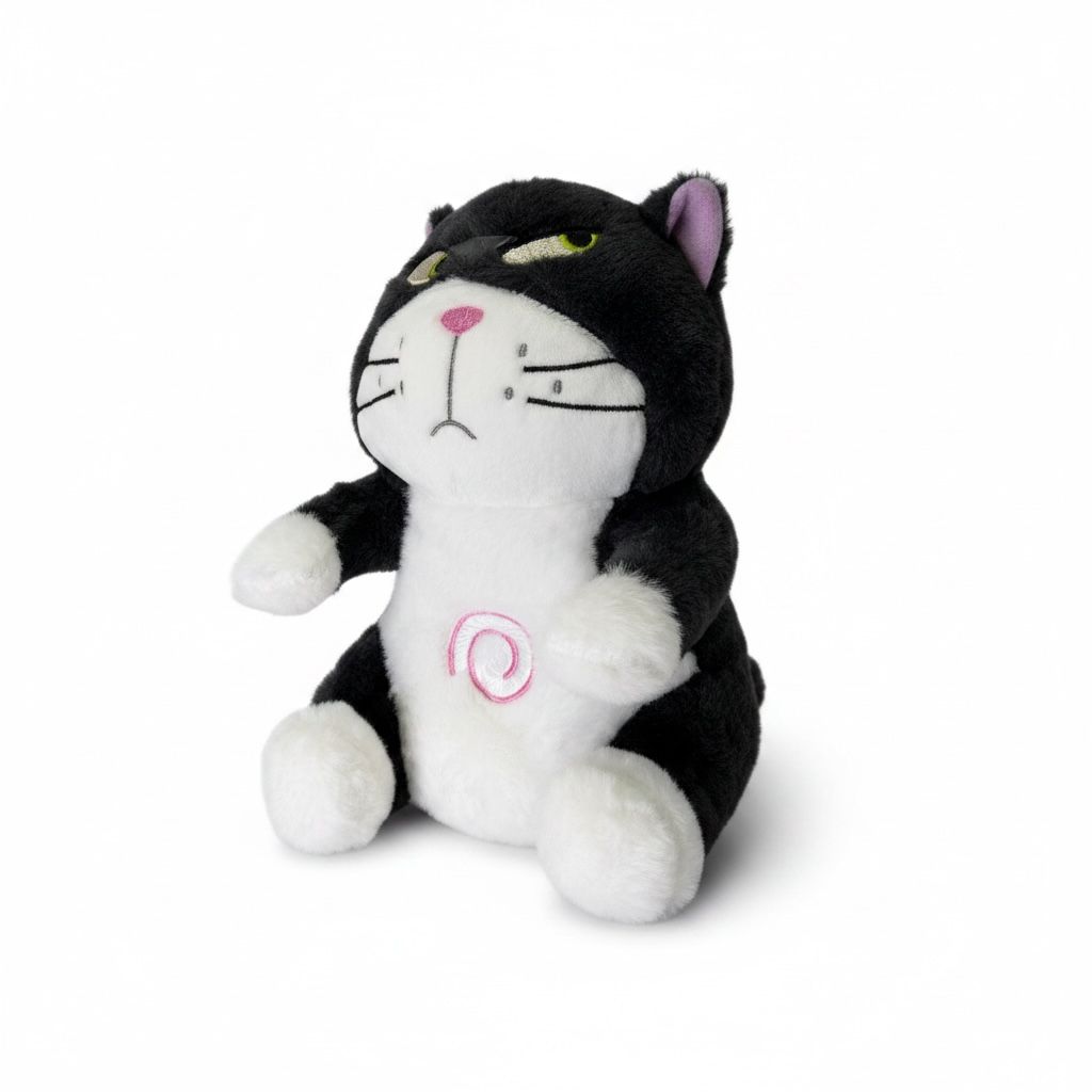PELUCHE DE GATO LUCIFER QUE RESPIRA PARA LA ANCIEDAD 30CM REF.0904