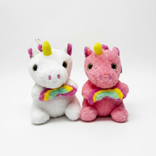 PELUCHE DE UNICORNIO ARCOIRIS 25CM REF.2695
