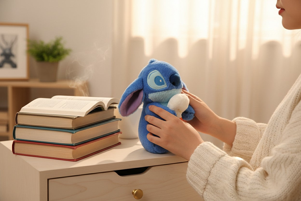 PELUCHE DE STICH CON PATITO 25CM REF.2718