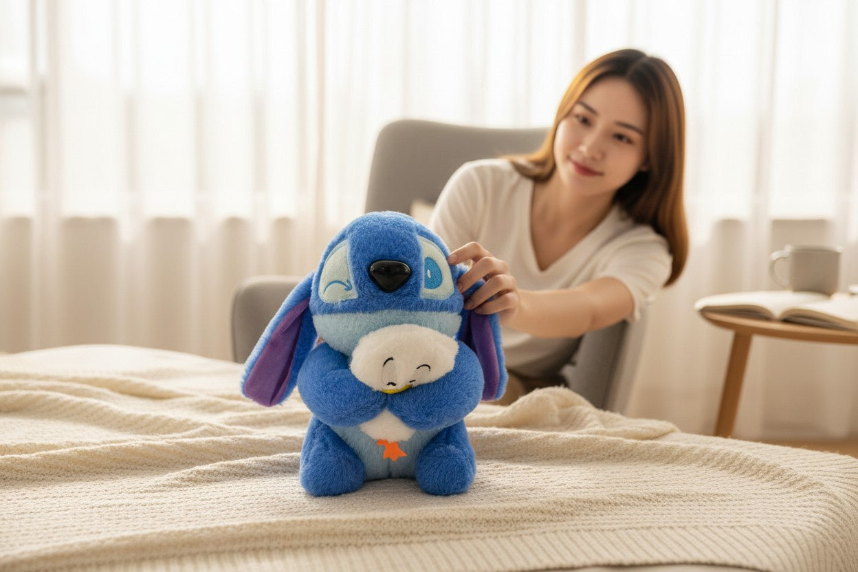 PELUCHE DE STICH CON PATITO 25CM REF.2718