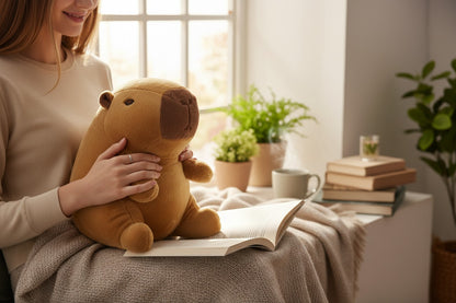 PELUCHE DE  CAPIBARA 18CM REF 2426