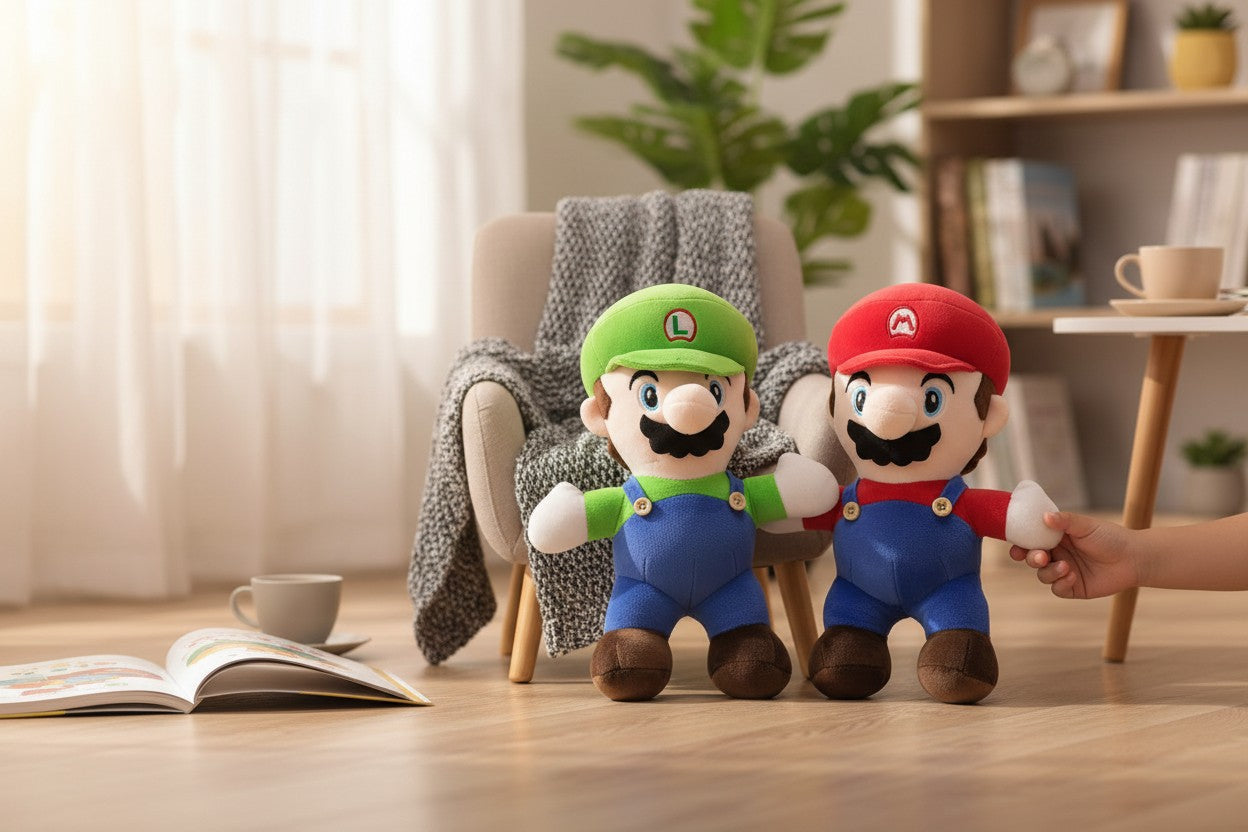 PELUCHE DE MARIO Y LUIGUI 23CM REF.2693
