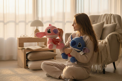 PELUCHES DE STICH Y ANGELA 23CM REF.2271