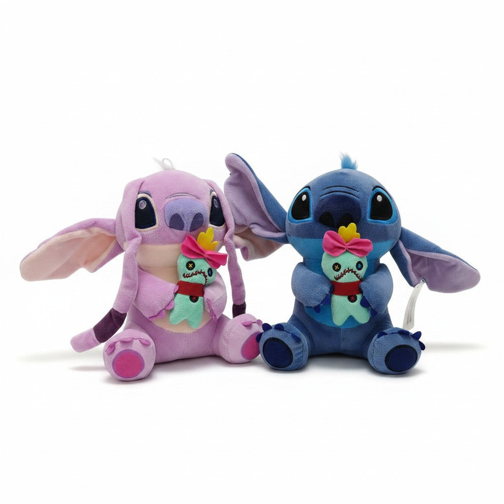 PELUCHE DE STICH Y ANGELA 23CM REF.2143