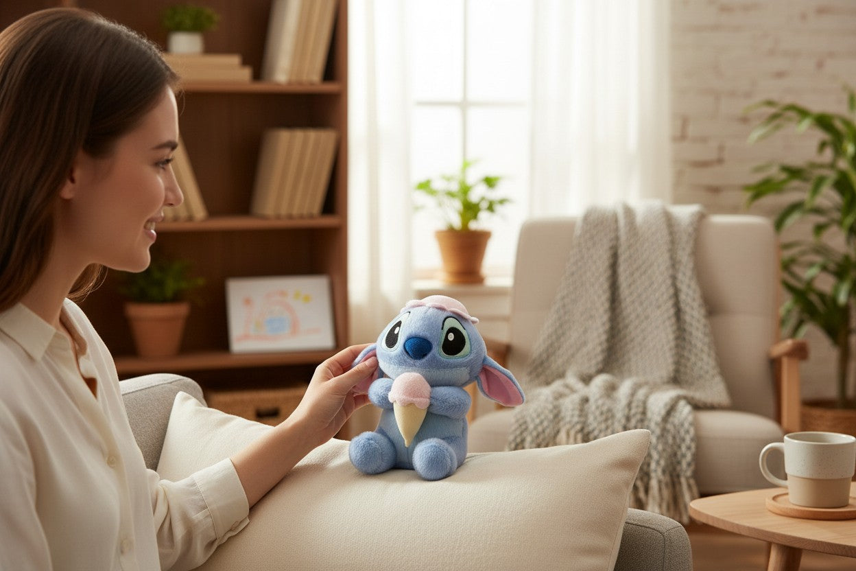 PELUCHE DE STICH CON BARQUILLA 23CM REF.2124