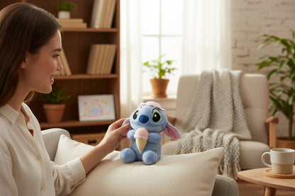 PELUCHE DE STICH CON BARQUILLA 23CM REF.2124