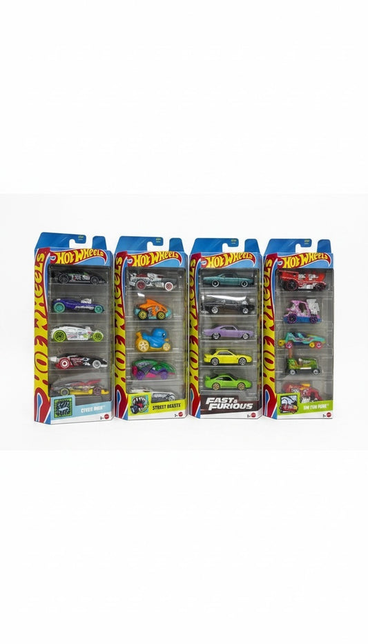 CARRITO HOT WHEELS 5 PIEZAS REF.2461
